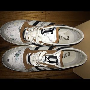 John Galliano Gazette Newspaper Print Sneakers